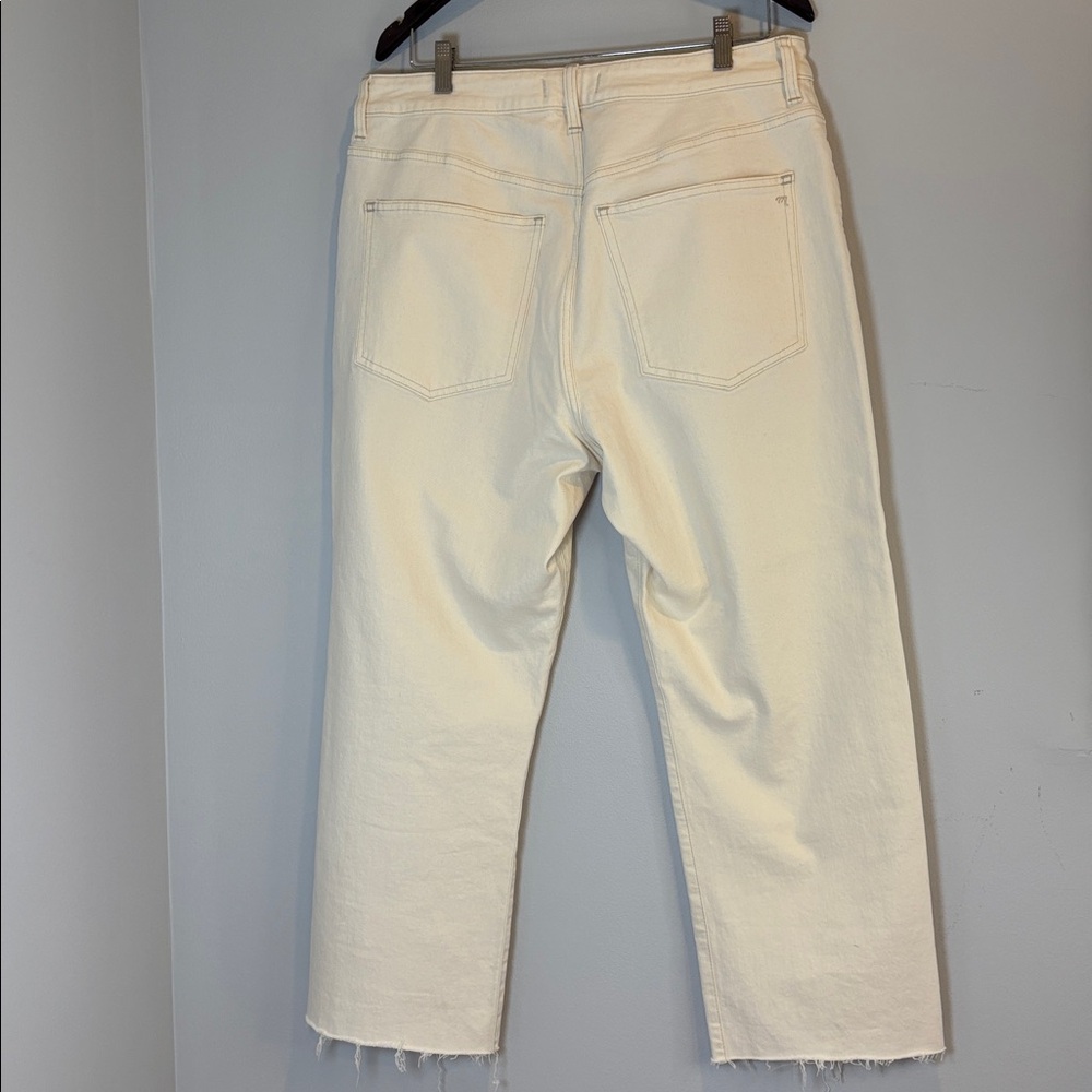 Madewell Curvy 90s Straight Waist 32 raw edge hem Crop - Picture 4 of 14